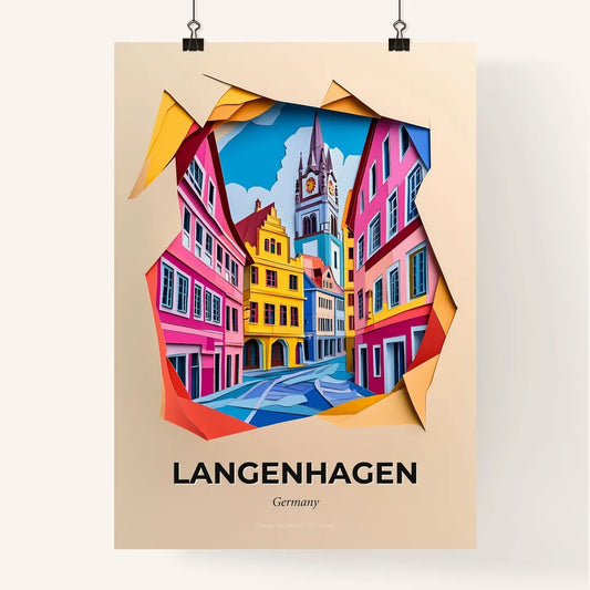 Vivid Langenhagen, Germany, Colorful Poster