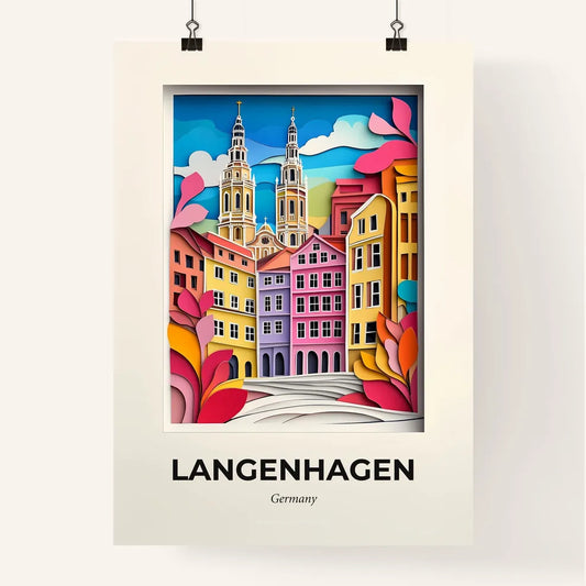 Vivid Langenhagen, Germany, Colorful Poster
