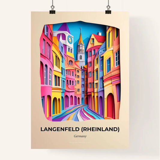 Vivid Langenfeld (Rheinland), Germany, Colorful Poster
