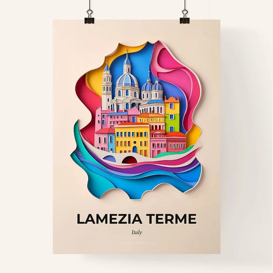 Vivid Lamezia Terme, Italy, Colorful Poster