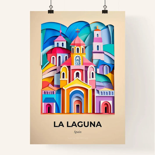Vivid La Laguna, Spain, Colorful Poster