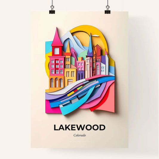 Vivid Lakewood, Colorado, Colorful Poster