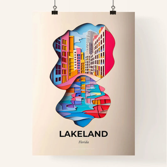 Vivid Lakeland, Florida, Colorful Poster
