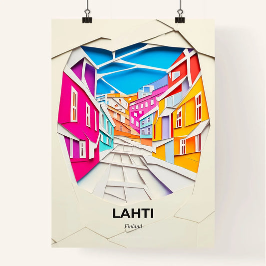 Vivid Lahti, Finland, Colorful Poster