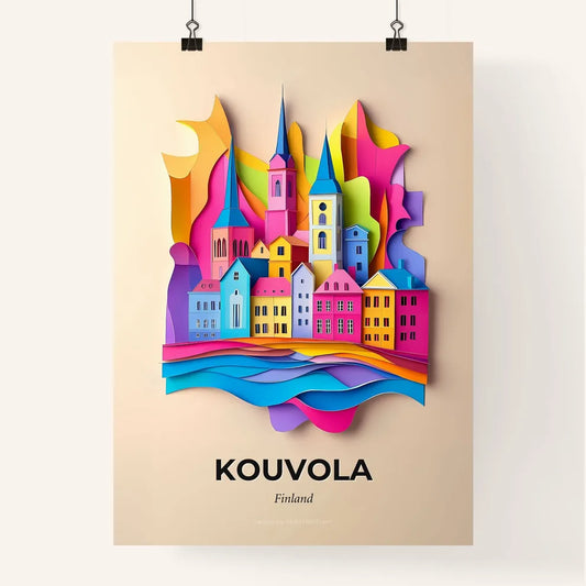 Vivid Kouvola, Finland, Colorful Poster