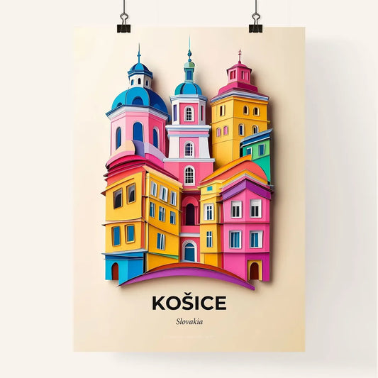 Vivid Košice, Slovakia, Colorful Poster