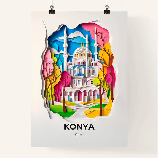 Vivid Konya, Turkey, Colorful Poster