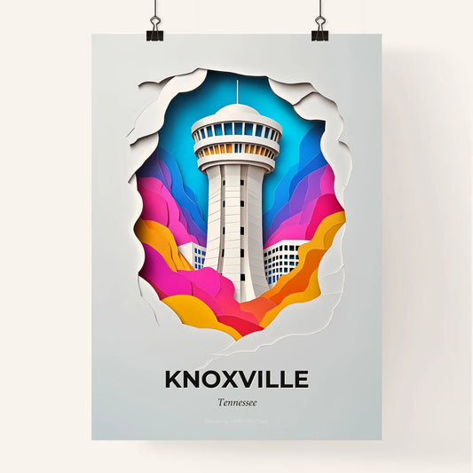 Vivid Knoxville, Tennessee, Colorful Poster