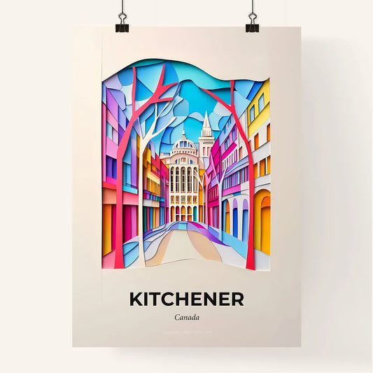 Vivid Kitchener, Canada, Colorful Poster