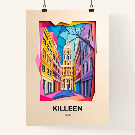 Vivid Killeen, Texas, Colorful Poster