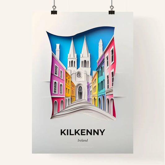 Vivid Kilkenny, Ireland, Colorful Poster