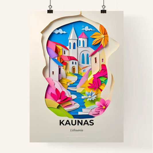 Vivid Kaunas, Lithuania, Colorful Poster