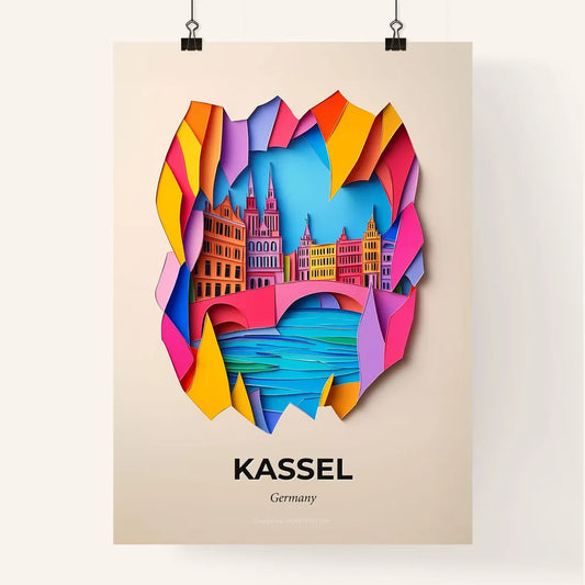 Vivid Kassel, Germany, Colorful Poster