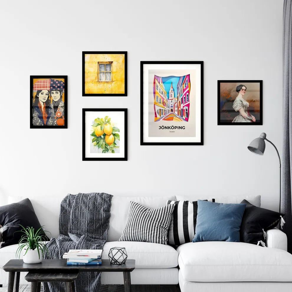 Vivid Jönköping, Sweden, Premium Framed Prints