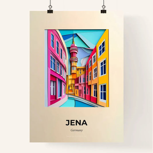 Vivid Jena, Germany, Colorful Poster