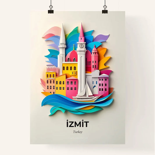 Vivid İzmit, Turkey, Colorful Poster