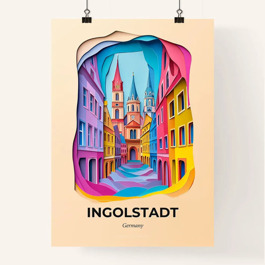 Vivid Ingolstadt, Germany, Colorful Poster