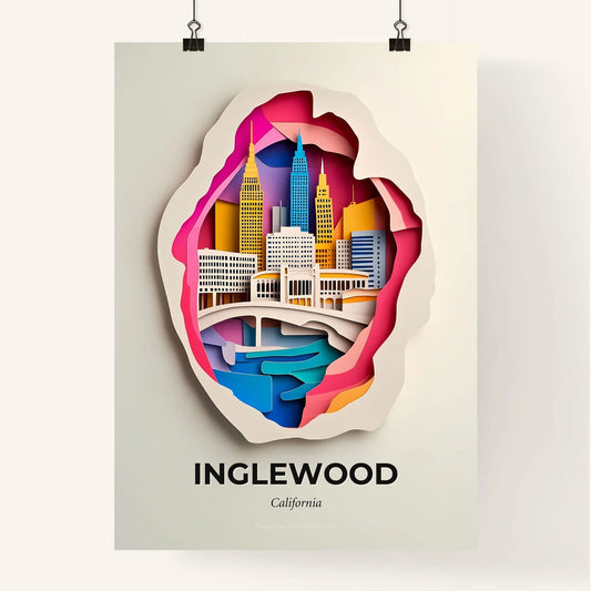 Vivid Inglewood, California, Colorful Poster