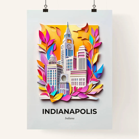 Vivid Indianapolis, Indiana, Colorful Poster