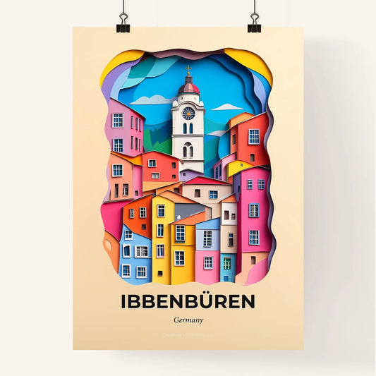Vivid Ibbenburen, Germany, Colorful Poster