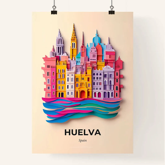Vivid Huelva, Spain, Colorful Poster