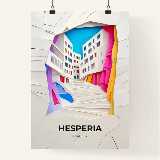 Vivid Hesperia, California, Colorful Poster