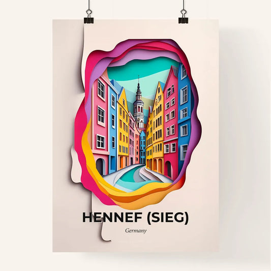 Vivid Hennef (Sieg), Germany, Colorful Poster