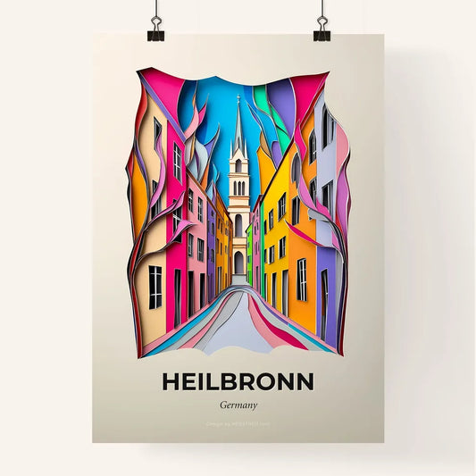 Vivid Heilbronn, Germany, Colorful Poster