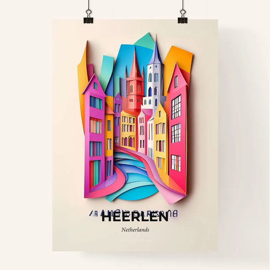 Vivid Heerlen, Netherlands, Colorful Poster