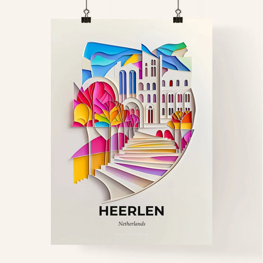 Vivid Heerlen, Netherlands, Colorful Poster