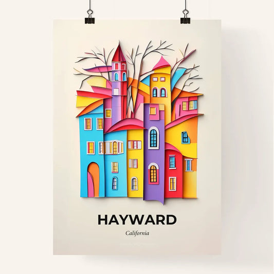 Vivid Hayward, California, Colorful Poster