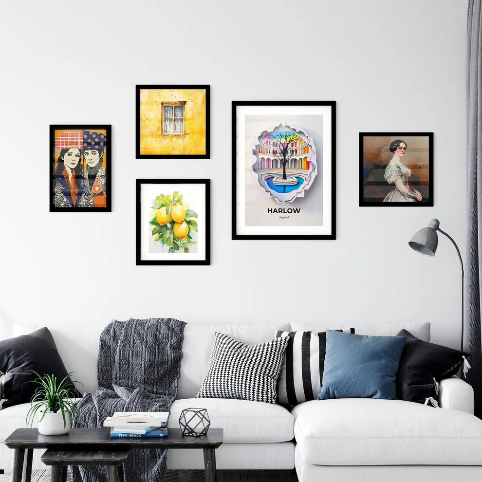 Vivid Harlow, England, Premium Framed Prints