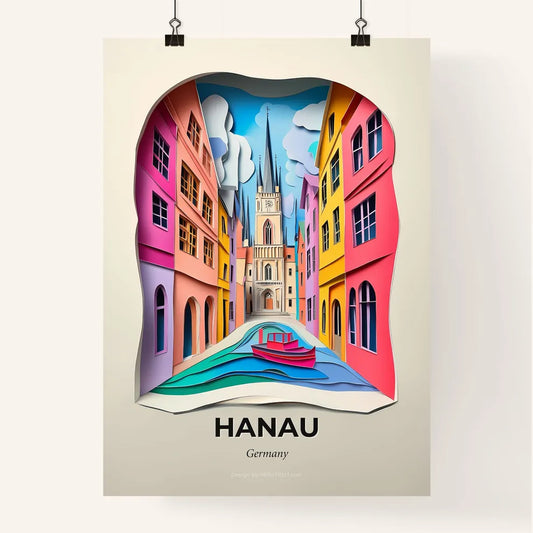 Vivid Hanau, Germany, Colorful Poster