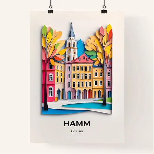 Vivid Hamm, Germany, Colorful Poster