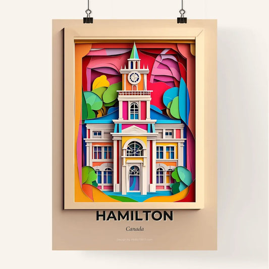Vivid Hamilton, Canada, Colorful Poster