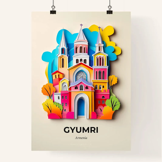 Vivid Gyumri, Armenia, Colorful Poster