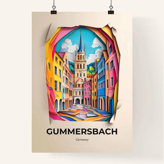 Vivid Gummersbach, Germany, Colorful Poster