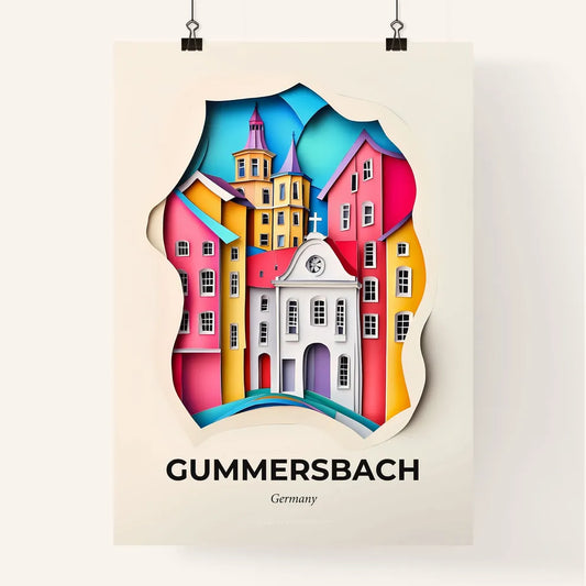 Vivid Gummersbach, Germany, Colorful Poster