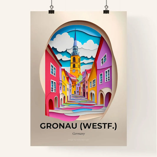 Vivid Gronau (Westf.), Germany, Colorful Poster