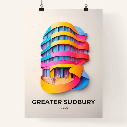 Vivid Greater Sudbury, Canada, Colorful Poster