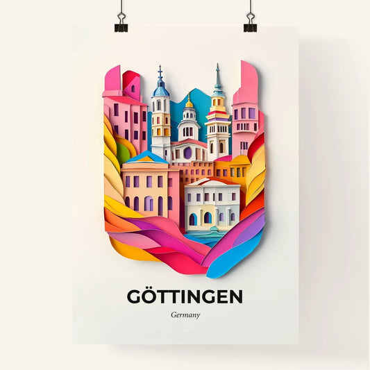 Vivid Gottingen, Germany, Colorful Poster