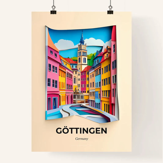Vivid Gottingen, Germany, Colorful Poster