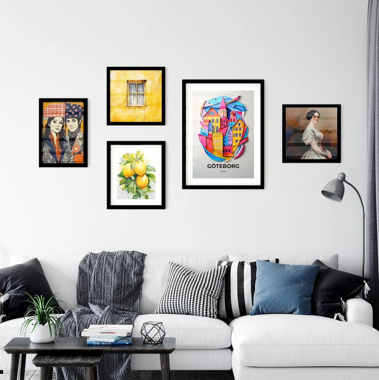Vivid Gothenburg, Sweden, Premium Framed Prints