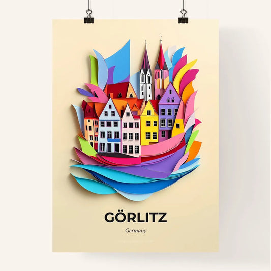 Vivid Gorlitz, Germany, Colorful Poster