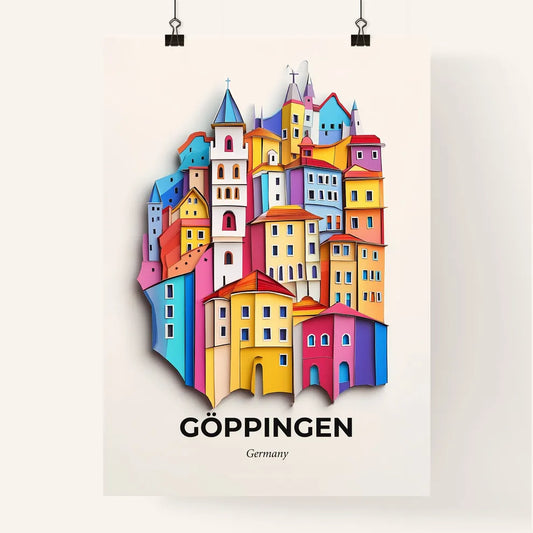 Vivid Goppingen, Germany, Colorful Poster