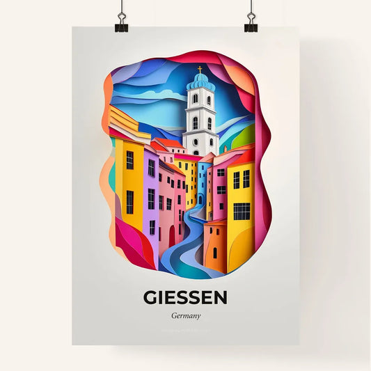 Vivid Gießen, Germany, Colorful Poster