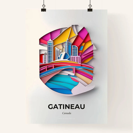 Vivid Gatineau, Canada, Colorful Poster