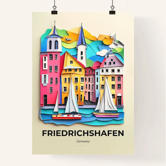 Vivid Friedrichshafen, Germany, Colorful Poster