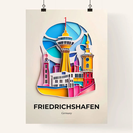 Vivid Friedrichshafen, Germany, Colorful Poster