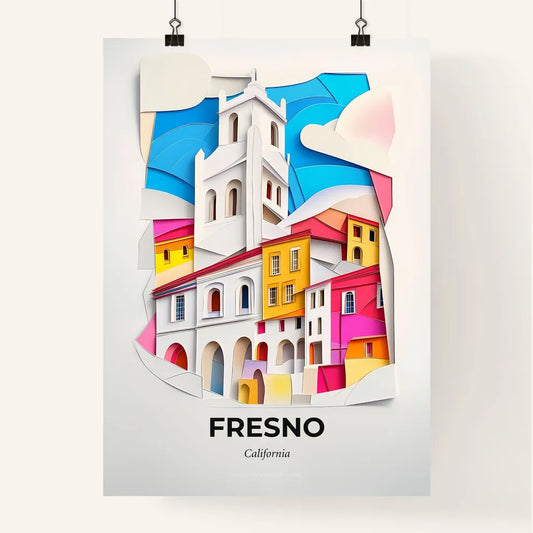 Vivid Fresno, California, Colorful Poster